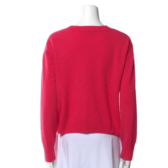 INTERMIX Roya Cashmere Pink Cardigan Sweater Button Down Long Sleeves Size Small - Picture 6 of 11